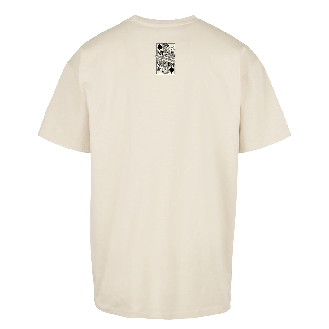 Samurai Raptor | Oversized Sand T-Shirt