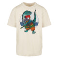 Samurai Raptor | Oversized Sand T-Shirt