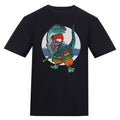 Samurai Raptor | Regular Fit Black T-Shirt