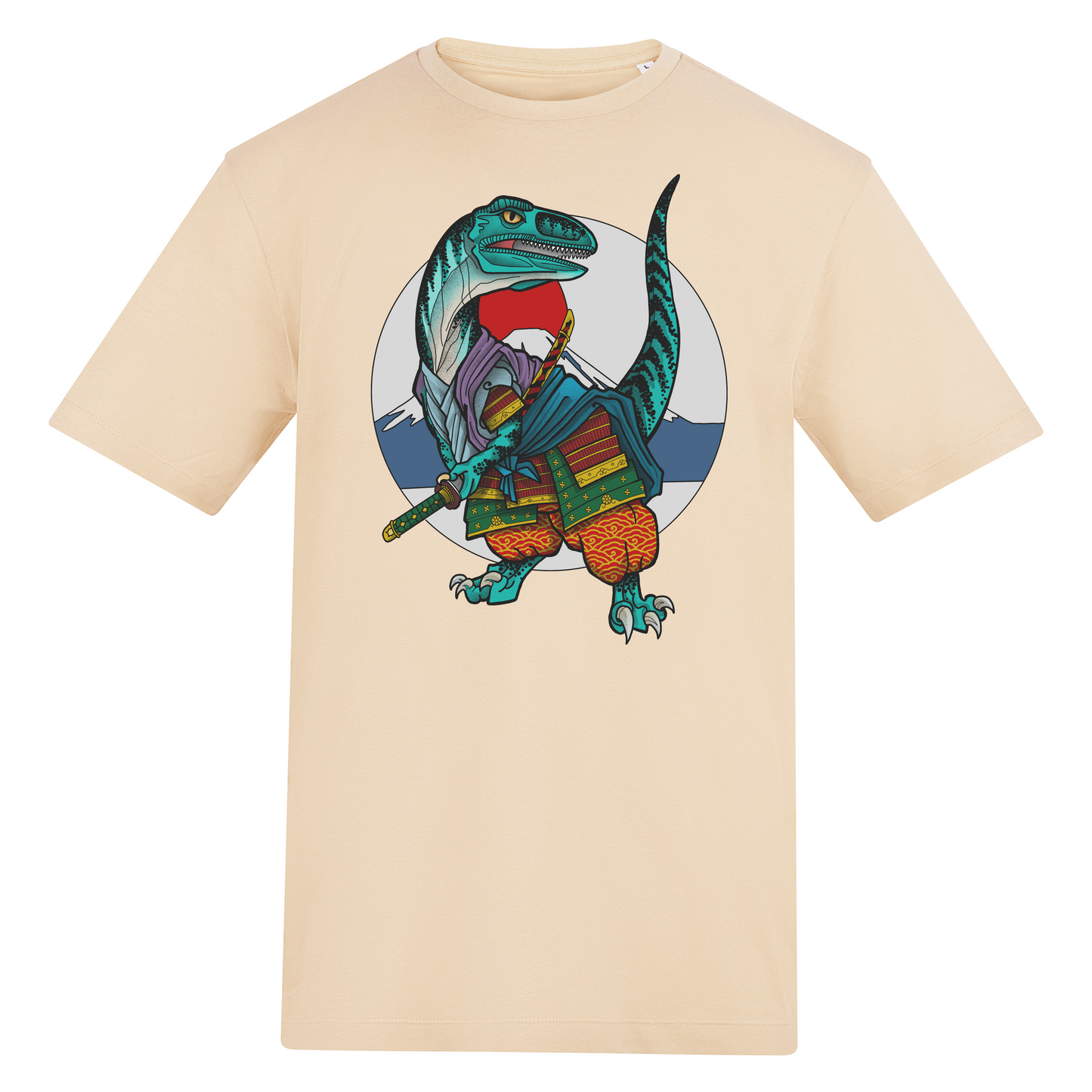Samurai Raptor | Regular Fit Sand T-Shirt