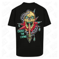 Skull Flail | Oversized Black T-Shirt - Wrong Crowd Artist merch