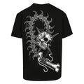 Skull Flail | Oversized Black T-Shirt - Wrong Crowd Artist merch