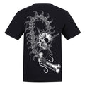 Skull Flail | Regular Fit Black T-Shirt - Wrong Crowd Artist merch