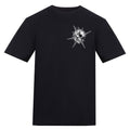 Skull Flail | Regular Fit Black T-Shirt - Wrong Crowd Artist merch