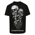 Skull Plant | Oversized Black T-Shirt - Wrong Crowd Artist merch