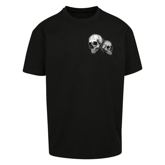 Skull Plant | Oversized Black T-Shirt - Wrong Crowd Artist merch