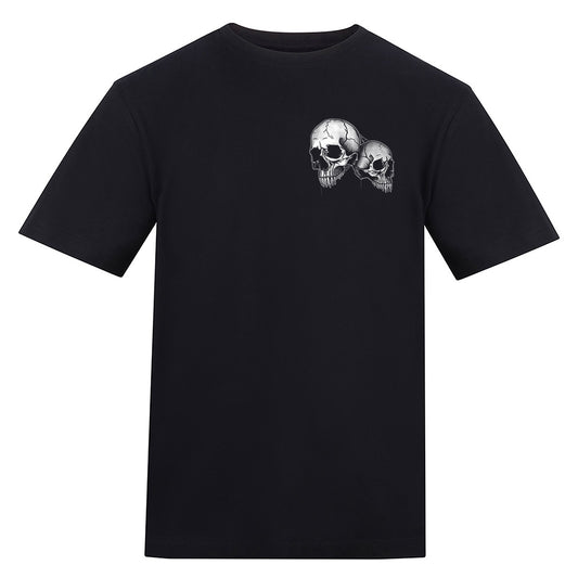 Skull Plant | Regular Fit Black T-Shirt - Wrong Crowd Artist merch