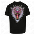 Snow Tiger | Oversized Black T-Shirt - Wrong Crowd Artist merch
