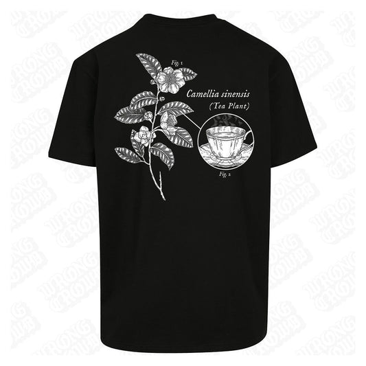 Tea Branch | Oversized Black T-Shirt - Wrong Crowd Artist merch