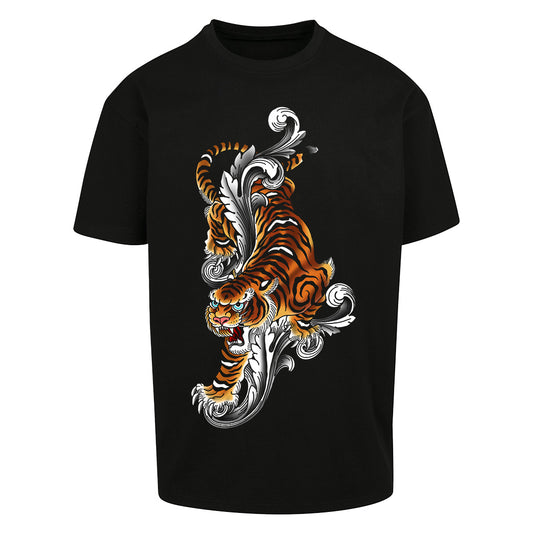 Tiger | Oversized Black T-Shirt
