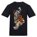 Tiger | Regular Fit Black T-Shirt