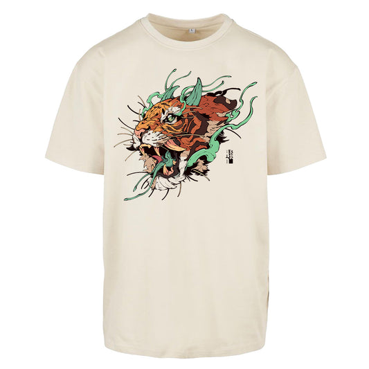 Tiger | Oversized Sand T-Shirt
