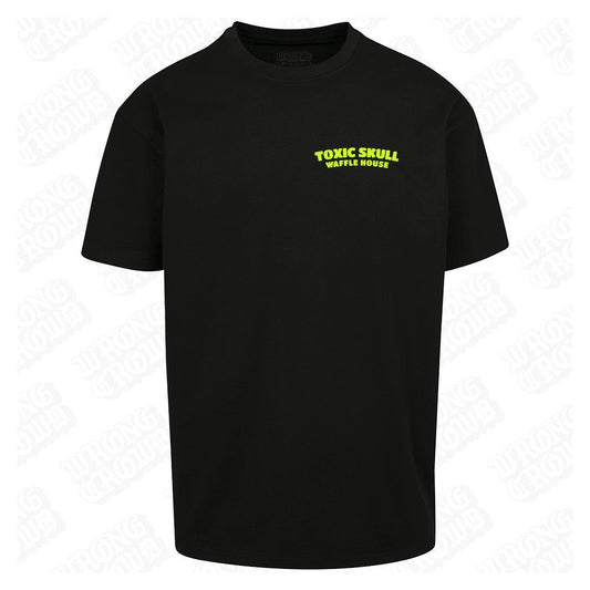 Toxic Skull | Oversized Black T-Shirt - Wrong Crowd Artist merch