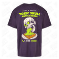 Toxic Skull | Oversized Purple Night T-Shirt - Wrong Crowd Artist merch