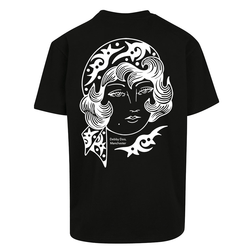 Tribal Woman | Oversized Black T-Shirt