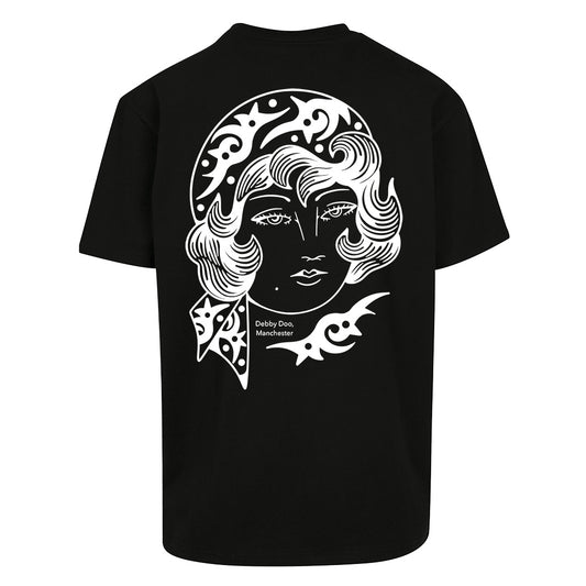Tribal Woman | Oversized Black T-Shirt