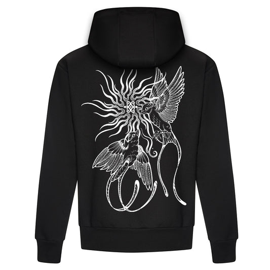 Twin Flight | Black Hoodie