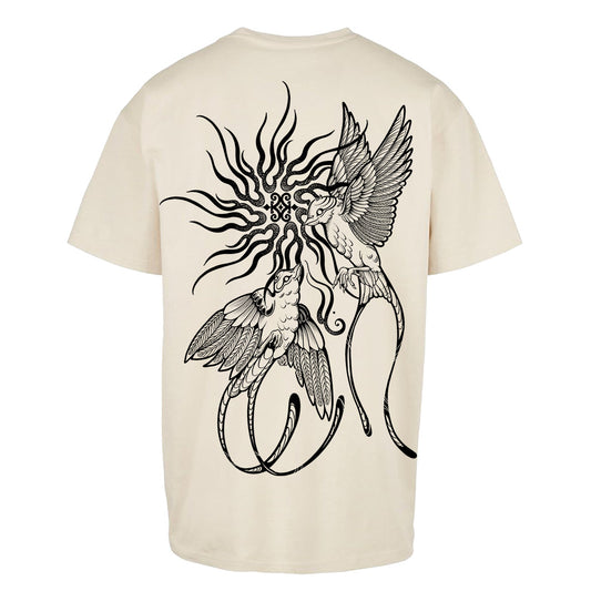 Twin Flight | Oversized Sand T-Shirt