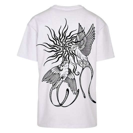 Twin Flight | Oversized White T-Shirt