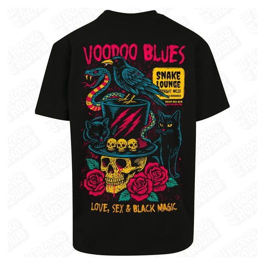 Voodoo Blues | Oversized Black T-Shirt