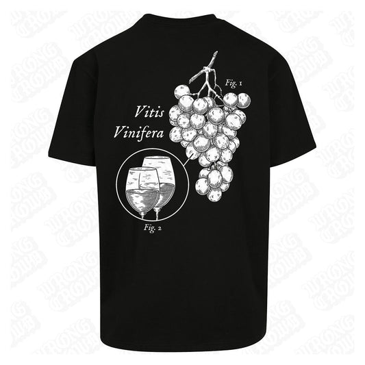 Wine | Oversized Black T-Shirt - Wrong Crowd Artist merch