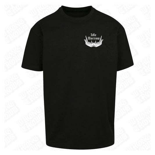 Wine | Oversized Black T-Shirt - Wrong Crowd Artist merch