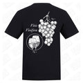 Wine | Regular Fit Black T-Shirt - Wrong Crowd Artist merch