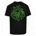 Wizard Lightning | Oversized Black T-Shirt - Wrong Crowd Artist merch