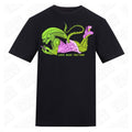 Xenomorph Pinup | Regular Fit Black T-Shirt - Wrong Crowd Artist merch