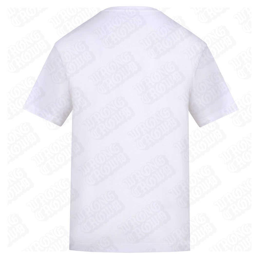 Zero Ducks Given  | Regular Fit White T-Shirt