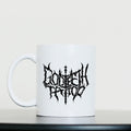 Metal logo and flail mug | White | 11oz Mug - Wrong Crowd Artist merch