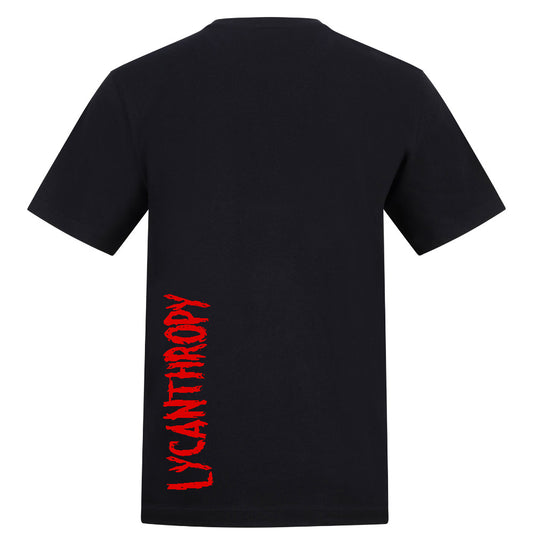 LYCANTHROPY | Black | Rizzer 150gsm Regular Fit T-Shirt - Wrong Crowd Artist merch