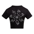 Thrash ratking crop | Black | Vixen Recycled Womens 240gsm Cropped Tee