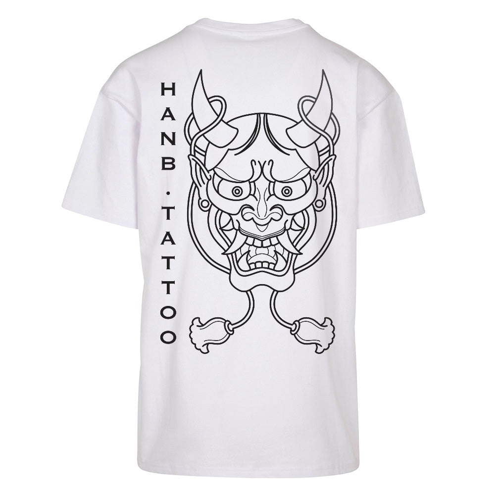 Mask | White | Oversized T-Shirt - Wrong Crowd Artist merch