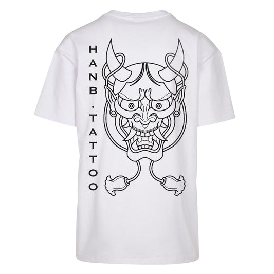 Mask | White | Oversized T-Shirt - Wrong Crowd Artist merch