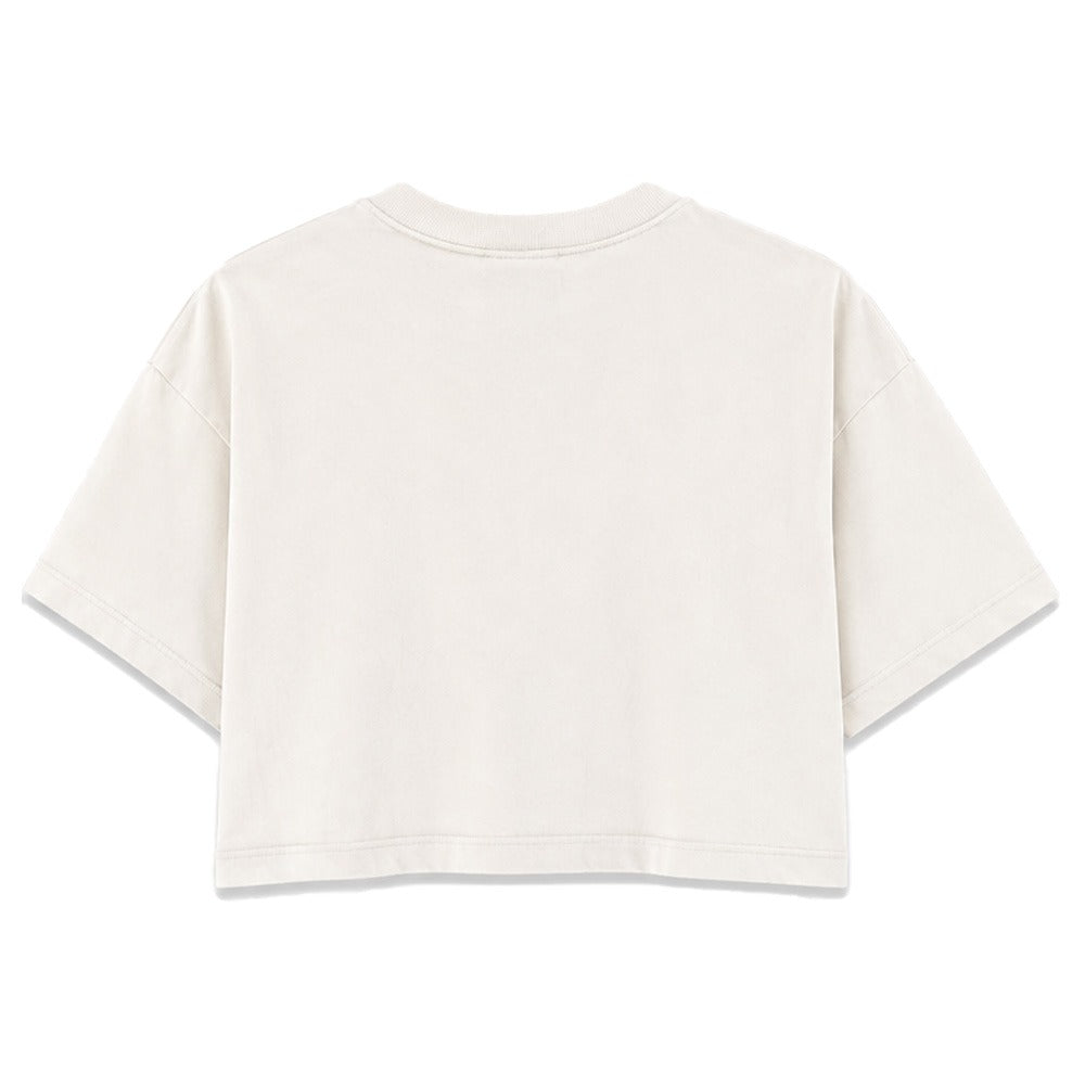 Nemo’s Dad Was Trans | Vintage Washed White | Rogue Womens 220gsm Washed Cropped Tee