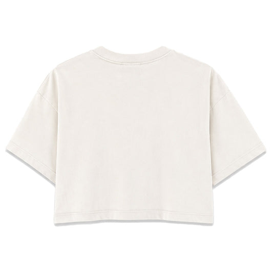 Nemo’s Dad Was Trans | Vintage Washed White | Rogue Womens 220gsm Washed Cropped Tee