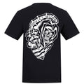 Reaper White Black Tee | Black | Duzzer 180gsm Regular Fit T-Shirt
