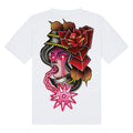 Neon Knight | White | Breezer 180gsm Oversized T-Shirt - Wrong Crowd Artist merch