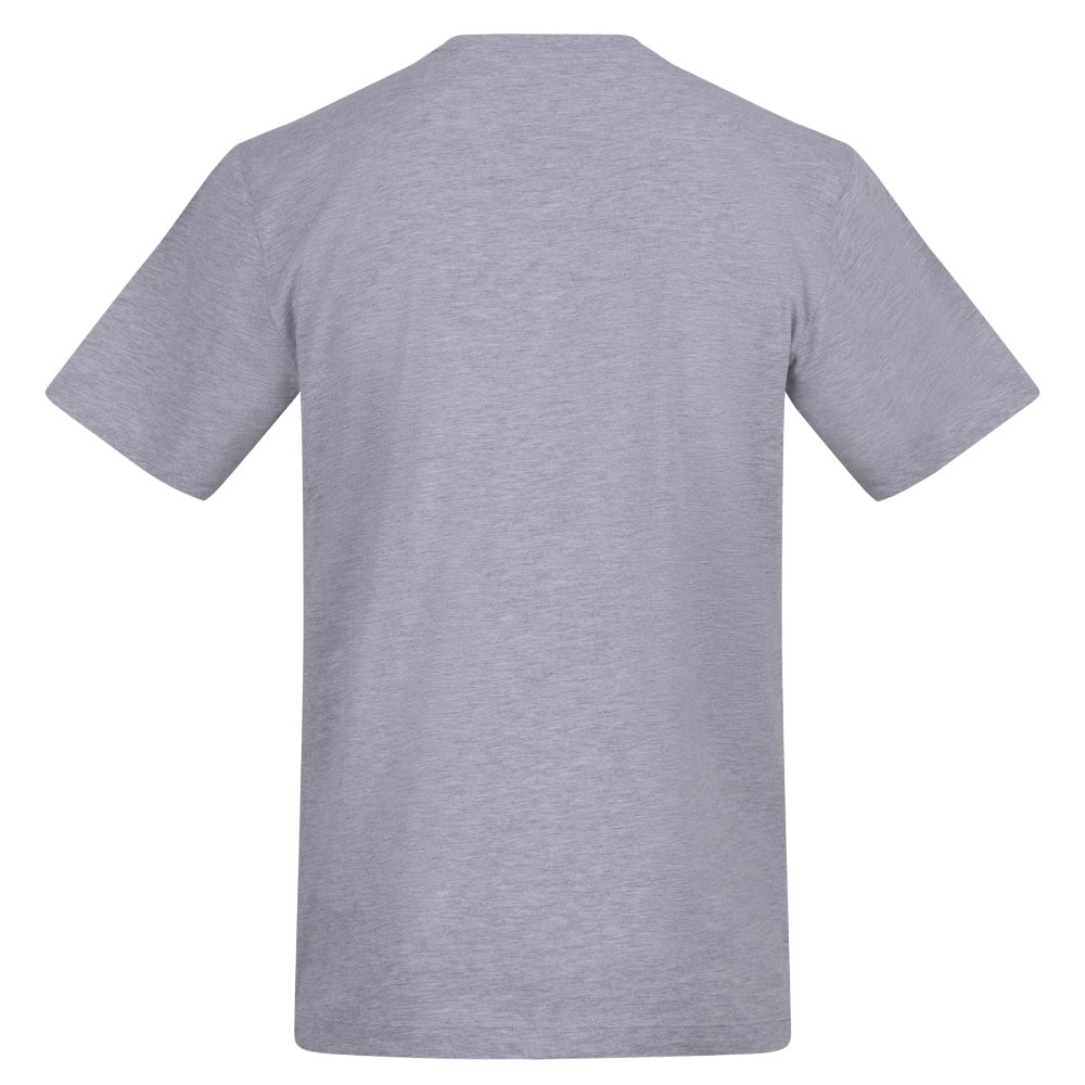 The Skull Colour Tee | Heather Grey | Duzzer 180gsm Regular Fit T-Shirt