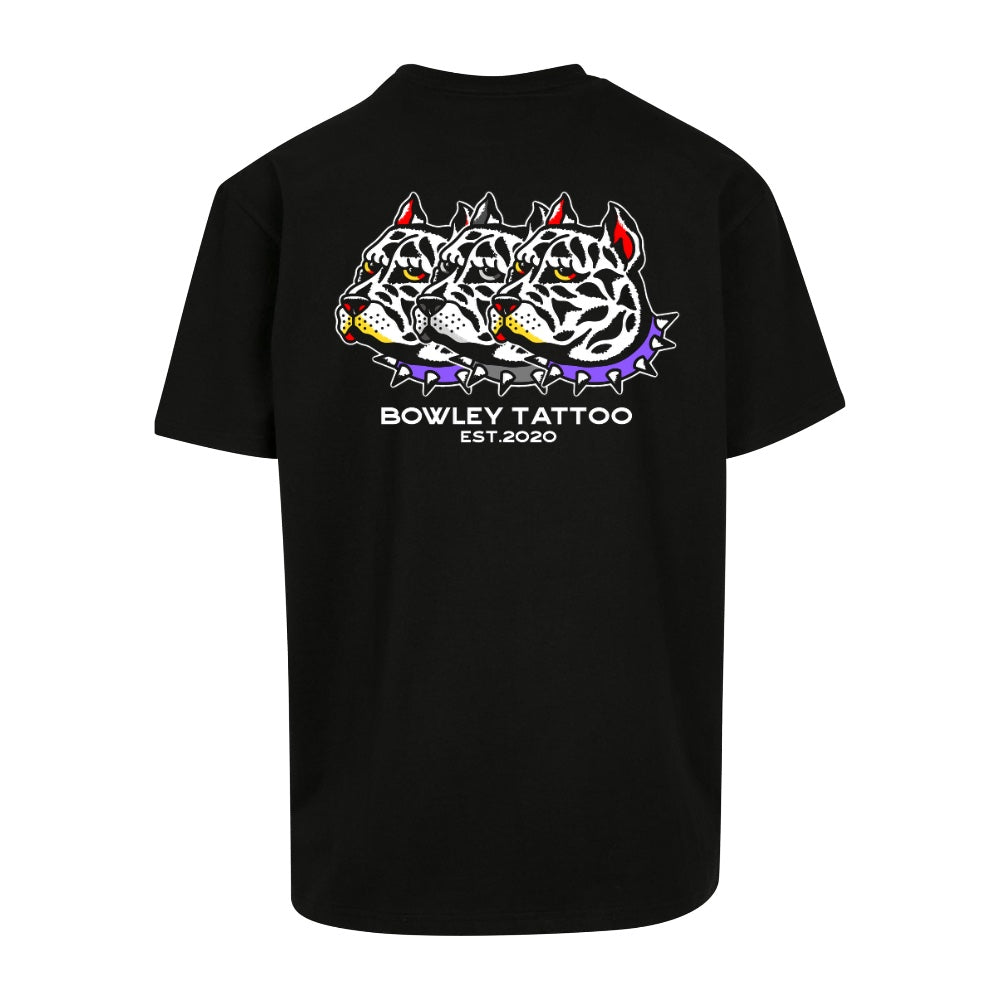 Big Dog Tee | Black | Dunker 240gsm Oversized T-Shirt - Wrong Crowd Artist merch