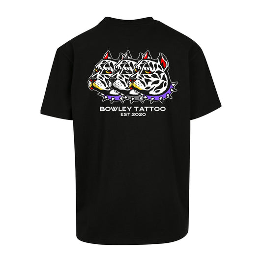 Big Dog Tee | Black | Dunker 240gsm Oversized T-Shirt - Wrong Crowd Artist merch