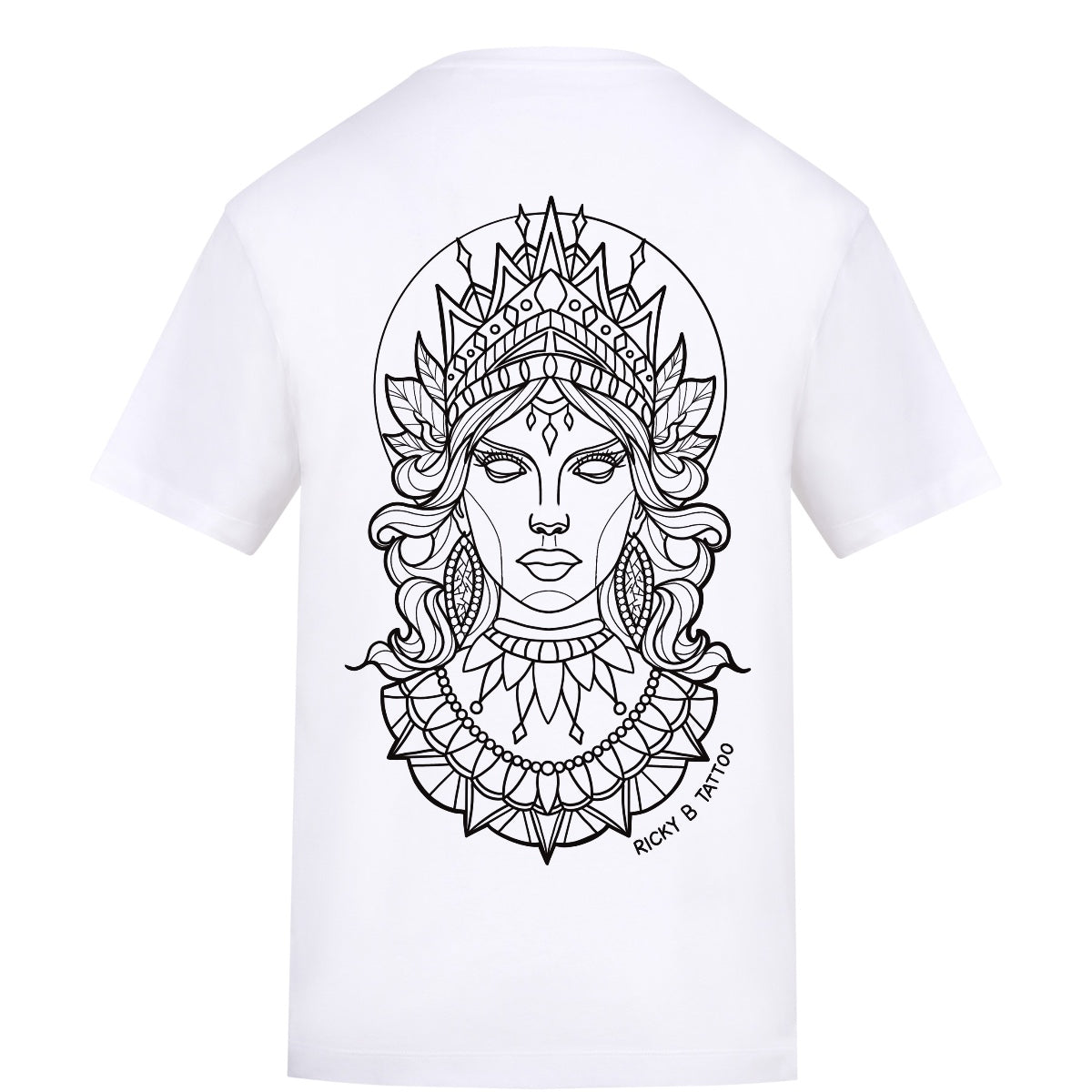 Priestess - White | White | Duzzer 180gsm Regular Fit T-Shirt
