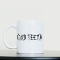GODTEETH skullflower mug | White | 11oz Mug - Wrong Crowd Artist merch