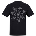 Metal logo ratking back | Black | Duzzer 180gsm Regular Fit T-Shirt