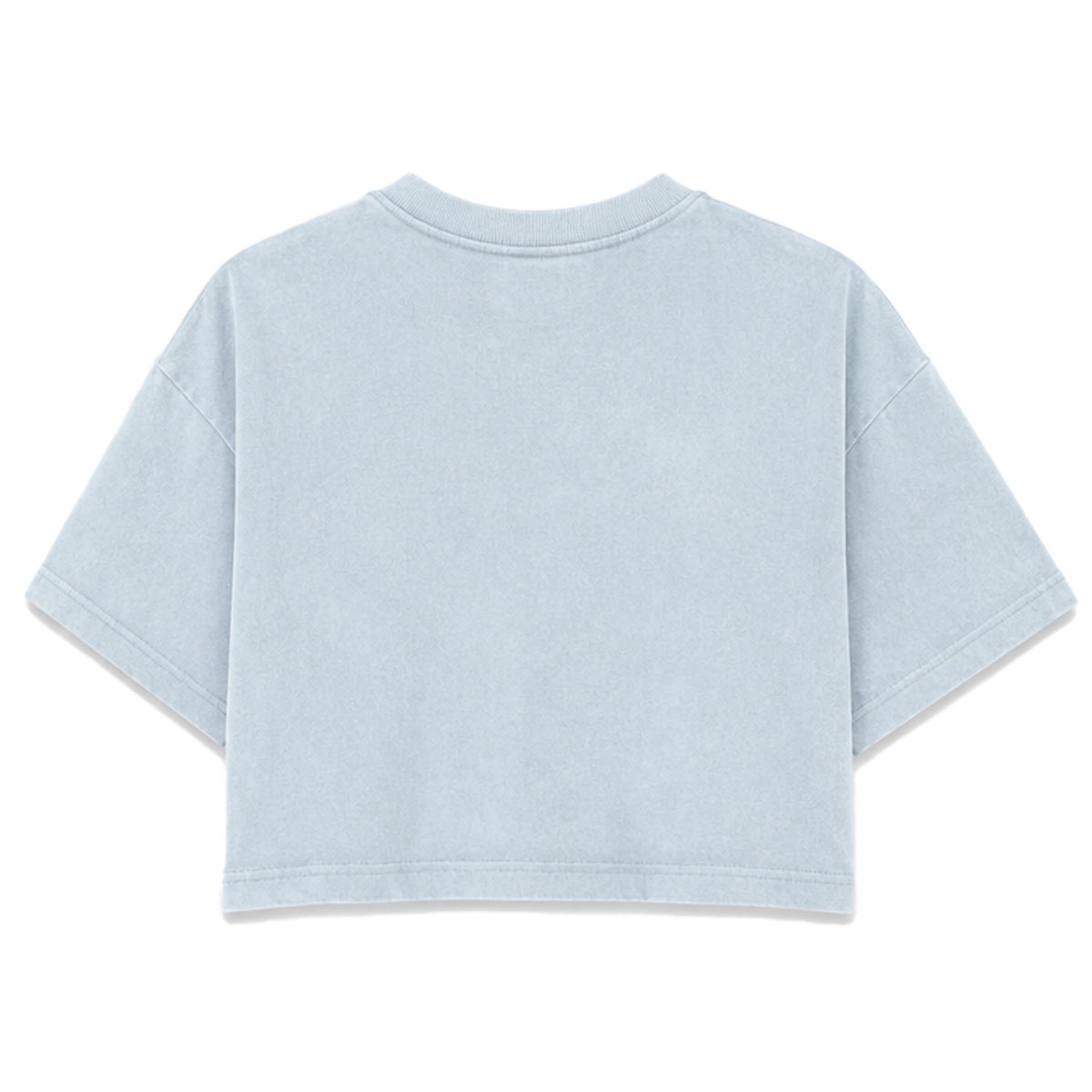 Love crop tee | Light Washed Denim | Rogue Womens 220gsm Washed Cropped Tee