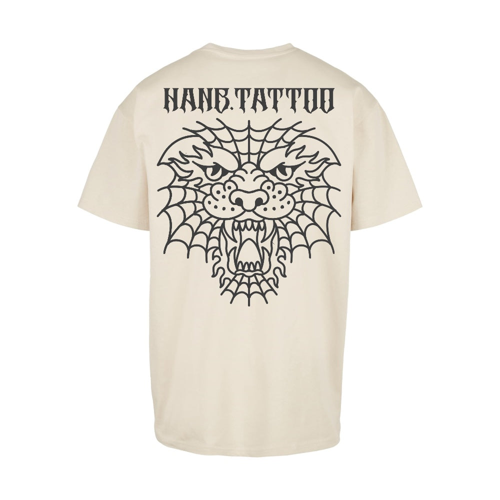 Spidey Tiger | Sand | Oversized T-Shirt - Wrong Crowd Artist merch