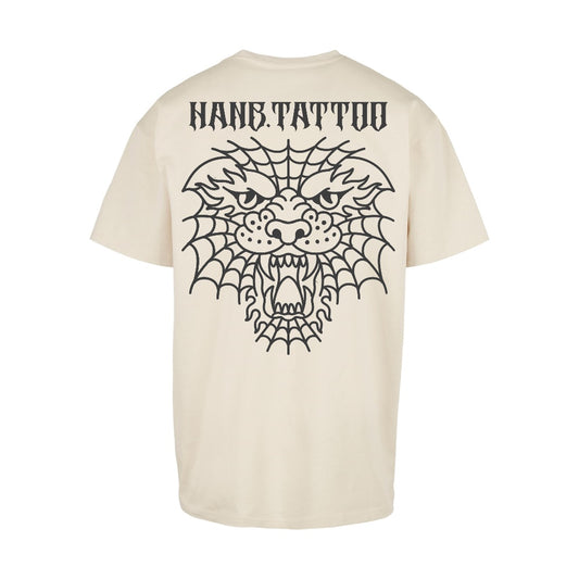 Spidey Tiger | Sand | Oversized T-Shirt - Wrong Crowd Artist merch