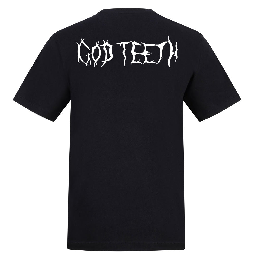 Rat king front tshirt | Black | Duzzer 180gsm Regular Fit T-Shirt