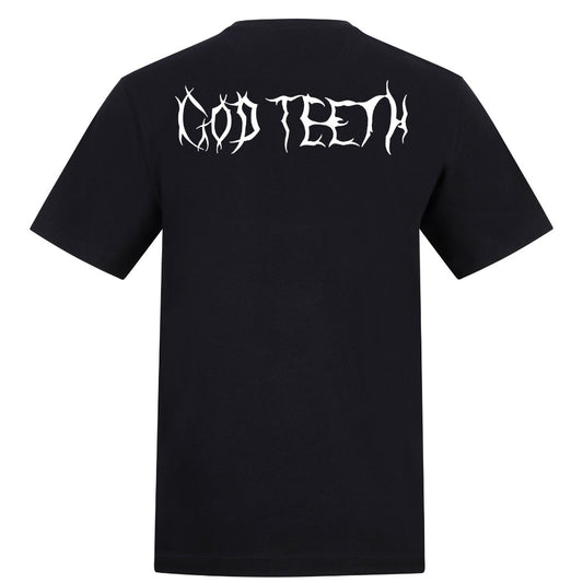 Rat king front tshirt | Black | Duzzer 180gsm Regular Fit T-Shirt